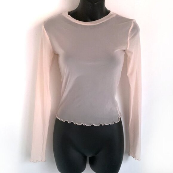 Forever 21 Sheer Long Sleeve Top - Picture 1 of 4